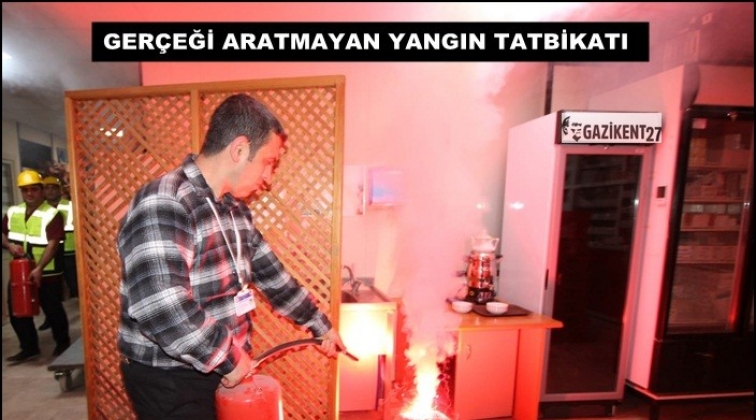 GA&Uuml;N Hastanesi&rsquo;nde yangın tatbikatı