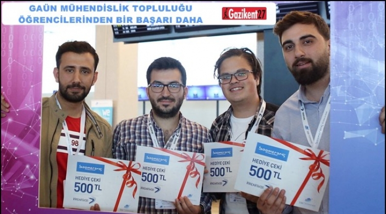 GAÜN Mühendislik Topluluğu mansiyon ödülü aldı