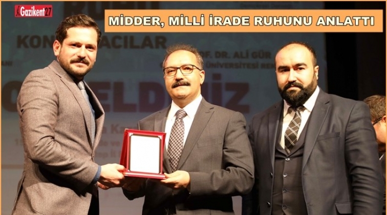 GA&Uuml;N&rsquo;de 'Milli İrade Ruhu'&nbsp;konulu s&ouml;yleşi