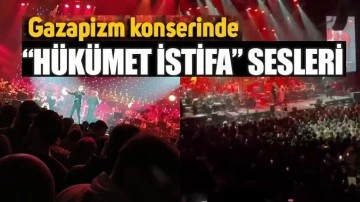 Gazapizm, konserinde &quot;Hükümet istifa&quot; sloganları...