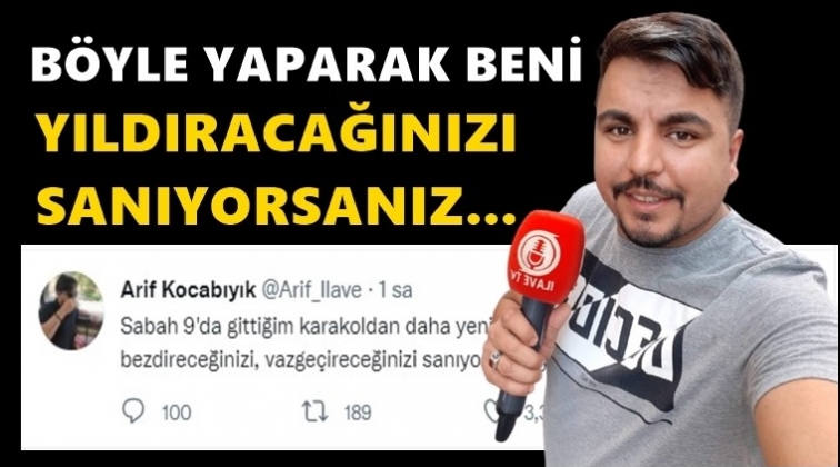 Gazeteci Arif Kocabıyık karakolda ifade verdi!