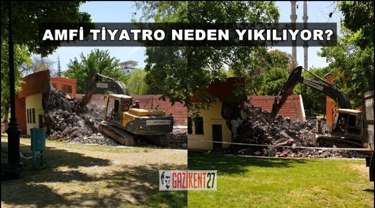 Gaziantep Amfi Tiyatro yıkılıyor...
