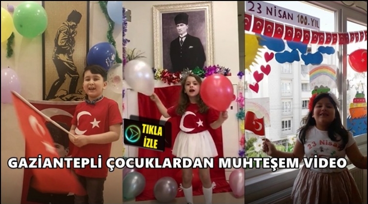 Gaziantep Anaokulu &ouml;ğrencilerinin 23 Nisan videosu