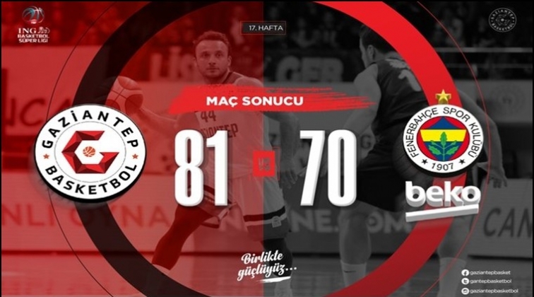 Gaziantep Basketbol 81-70 Fenerbahçe Beko