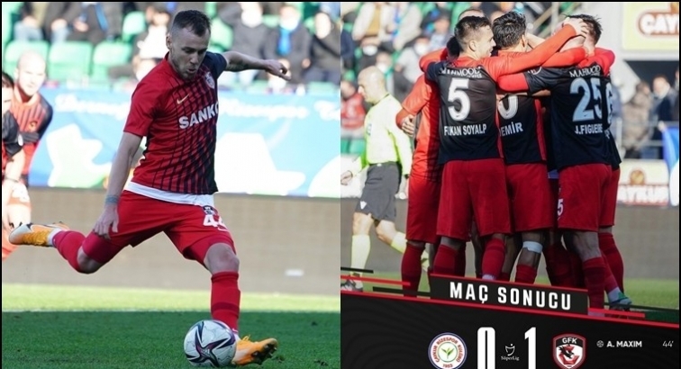 Gaziantep FK, ilk deplasman galibiyetini aldı