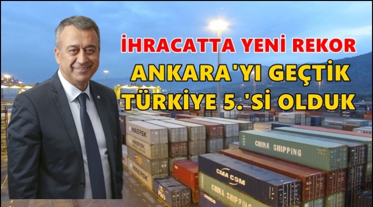 Gaziantep İhracatta Türkiye beşincisi oldu
