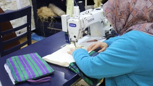 Gaziantep'in kutnu kumaşı geleceğe taşınıyor