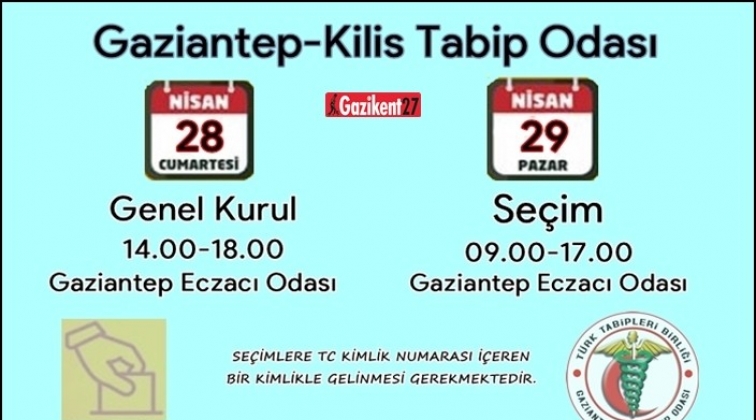 Gaziantep-Kilis Tabip Odası'nda seçim heyecanı