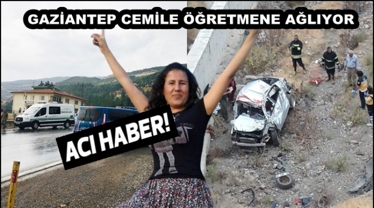 Gaziantep &ouml;ğretmen kazada yaşamını yitirdi
