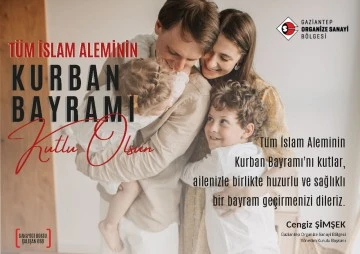 Gaziantep Organize Sanayi Kurban Bayram Tebriği