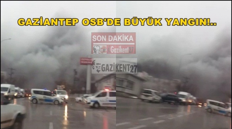 Gaziantep OSB'de büyük yangın...