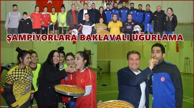 Gaziantep Polisgücü’ne baklavalı uğurlama