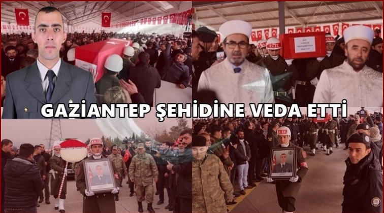 Gaziantep şehidine veda etti...