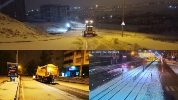 Gaziantep'te karla mücadele çalışmaları