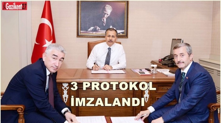Gaziantep Valiliği'nden 3 protokol birden