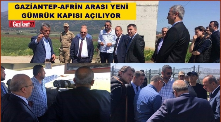 Gaziantep'e yeni sınır kapısı açılıyor