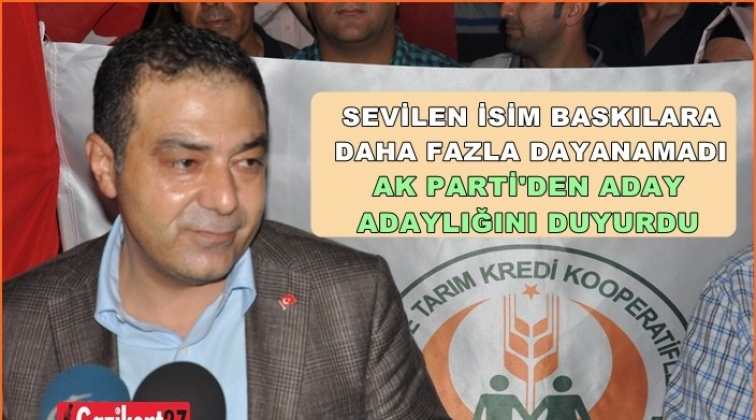 Gaziantep'in sevilen ismi Ak Parti'den aday adayı oldu