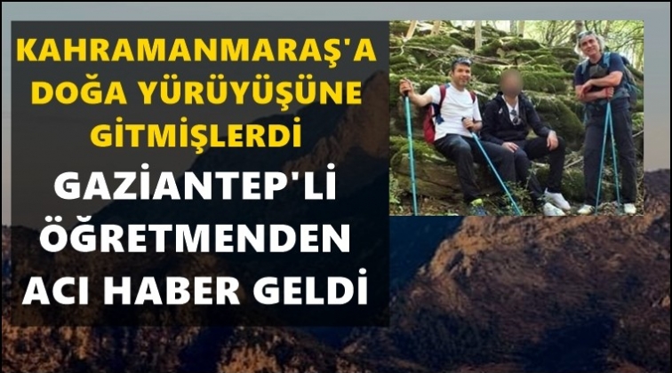 Gaziantepli &ouml;ğretmen kurtarılamadı!