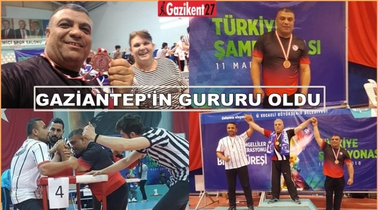 Gaziantepli sporcu Bilek Güreşi'nde Türkiye 3.'sü oldu
