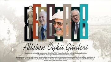 Gaziantepli yazarlar “Alleben Öykü Günleri”nde anılacak