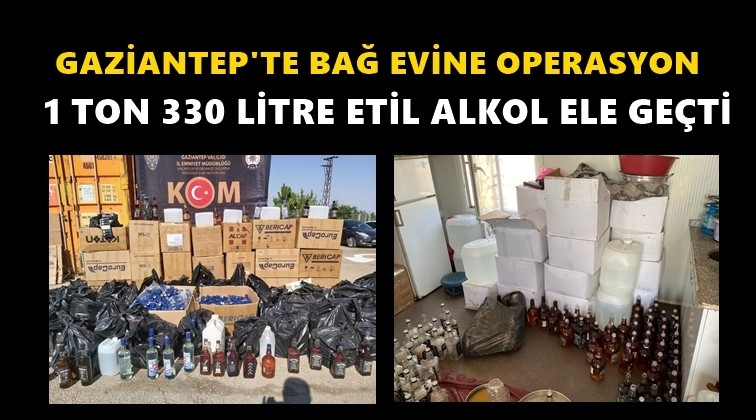 Gaziantep'te 1 ton etil alkol ele geçirildi!
