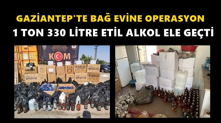 Gaziantep'te 1 ton etil alkol ele ge&ccedil;irildi!