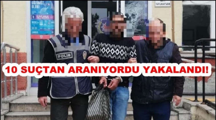 Gaziantep'te 10 ayrı su&ccedil;tan aranan şahıs yakalandı!