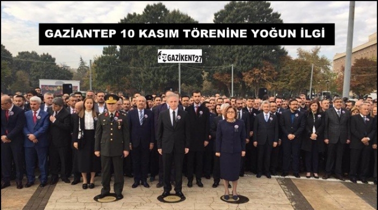 Gaziantep'te 10 Kasım töreni