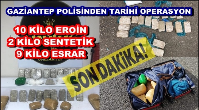 Gaziantep'te uyuşturucuya b&uuml;y&uuml;k darbe