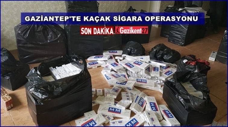 Gaziantep'te 12 bin 700 bin paket kaçak sigara