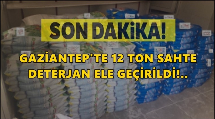 Gaziantep'te 12 ton sahte deterjan ele geçirildi