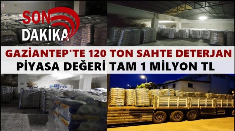 Gaziantep'te 120 ton sahte deterjan ele ge&ccedil;ti