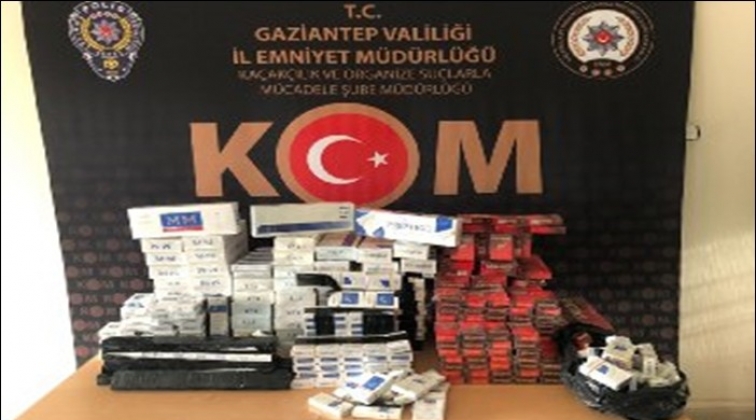 Gaziantep'te 1.200 paket kaçak sigara ele geçirildi