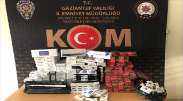 Gaziantep'te 1.200 paket ka&ccedil;ak sigara ele ge&ccedil;irildi