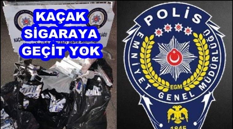 Gaziantep'te 1.200 paket ka&ccedil;ak sigara ele ge&ccedil;ti