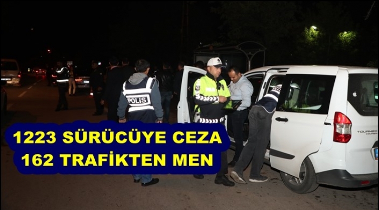 Gaziantep'te 1223 s&uuml;r&uuml;c&uuml; ve araca ceza