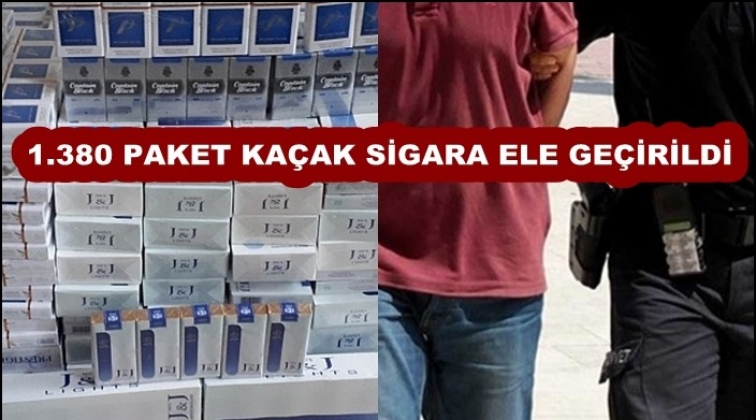 Gaziantep'te 1.380 paket ka&ccedil;ak sigara ele ge&ccedil;irildi