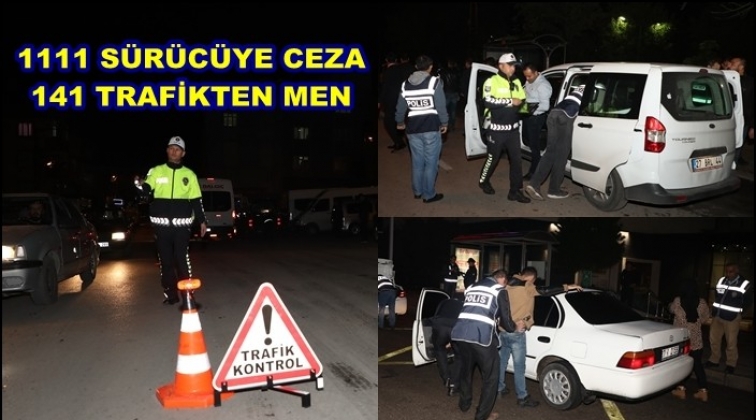 Gaziantep'te 141 ara&ccedil; trafikten men edildi
