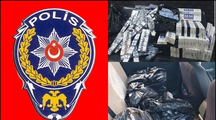 Gaziantep'te 1700 paket ka&ccedil;ak sigara ele ge&ccedil;irildi