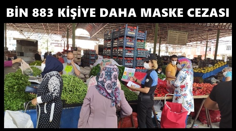 Gaziantep'te 1.883 kişiye maske cezası
