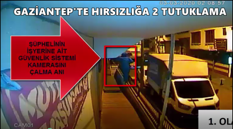 Gaziantep'te 2 hırsızlık ş&uuml;phelisi tutuklandı