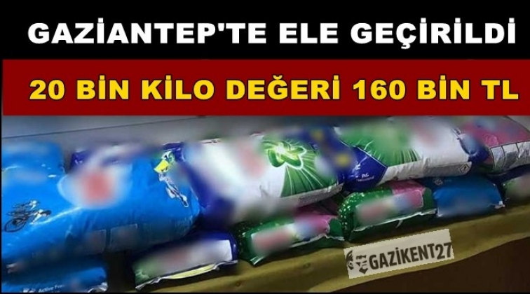 Gaziantep'te 20 bin 700 kilogram sahte toz deterjan