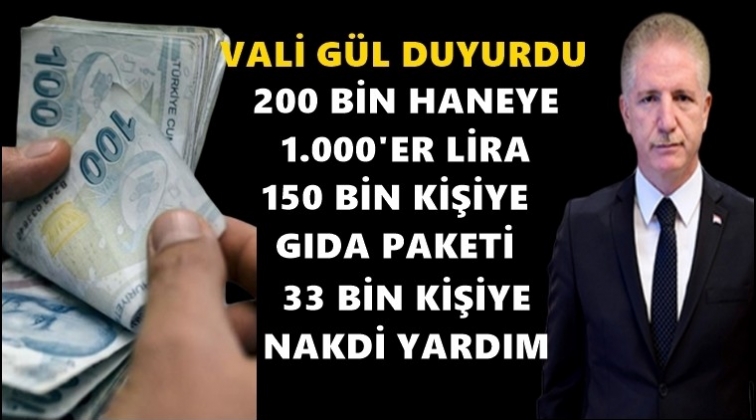 Gaziantep&rsquo;te 200 bin haneye biner lira...
