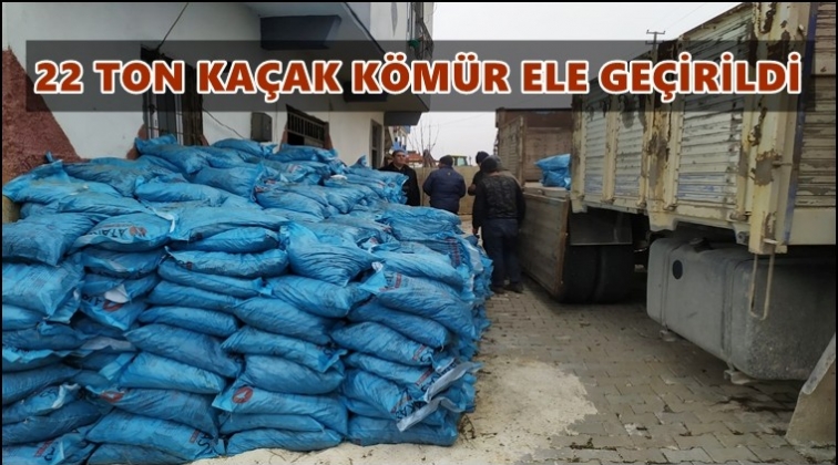 Gaziantep'te 22 ton kaçak kömür ele geçirildi