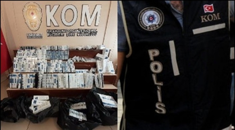 Gaziantep'te 2.300 paket ka&ccedil;ak sigara ele ge&ccedil;irildi
