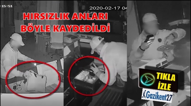 Gaziantep'te 3 farklı hırsızlık kamerada