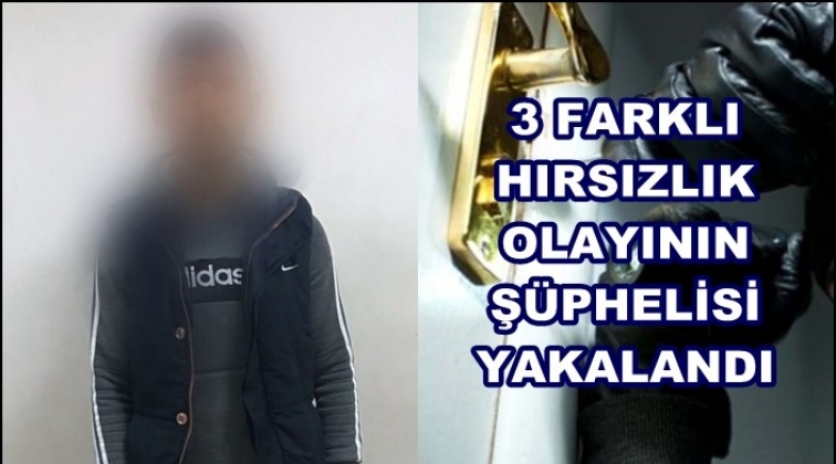 Gaziantep'te 3 hırsızlık olayının ş&uuml;phelisi yakalandı