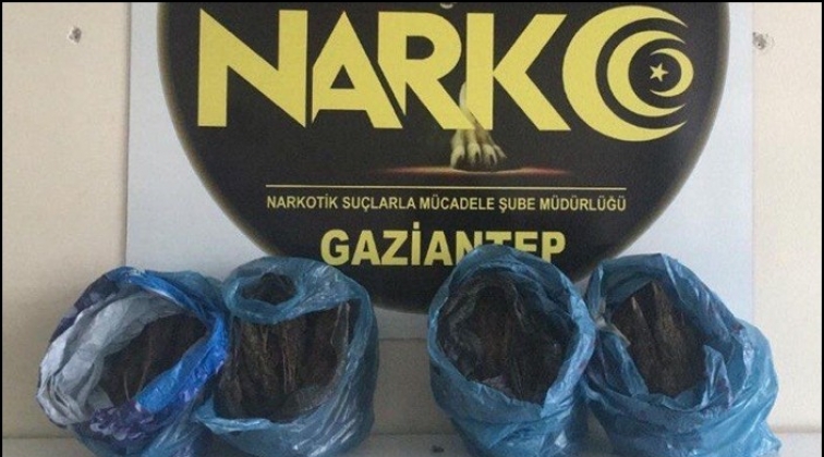 Gaziantep'te 3 kilo 380 gram esrar ele ge&ccedil;irildi
