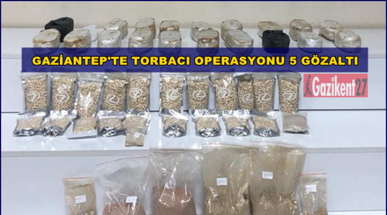 Gaziantep'te 3 mahallede "torbacı" operasyonu