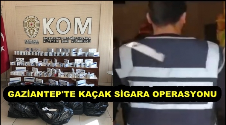 Gaziantep'te 3200 paket kaçak sigara ele geçirildi